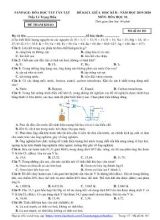 Đề khảo sát chất lượng giữa học kỳ II môn Hóa học Lớp 10 - Mã đề 101 - Năm học 2019-2020 - Lê Trọng Hiếu